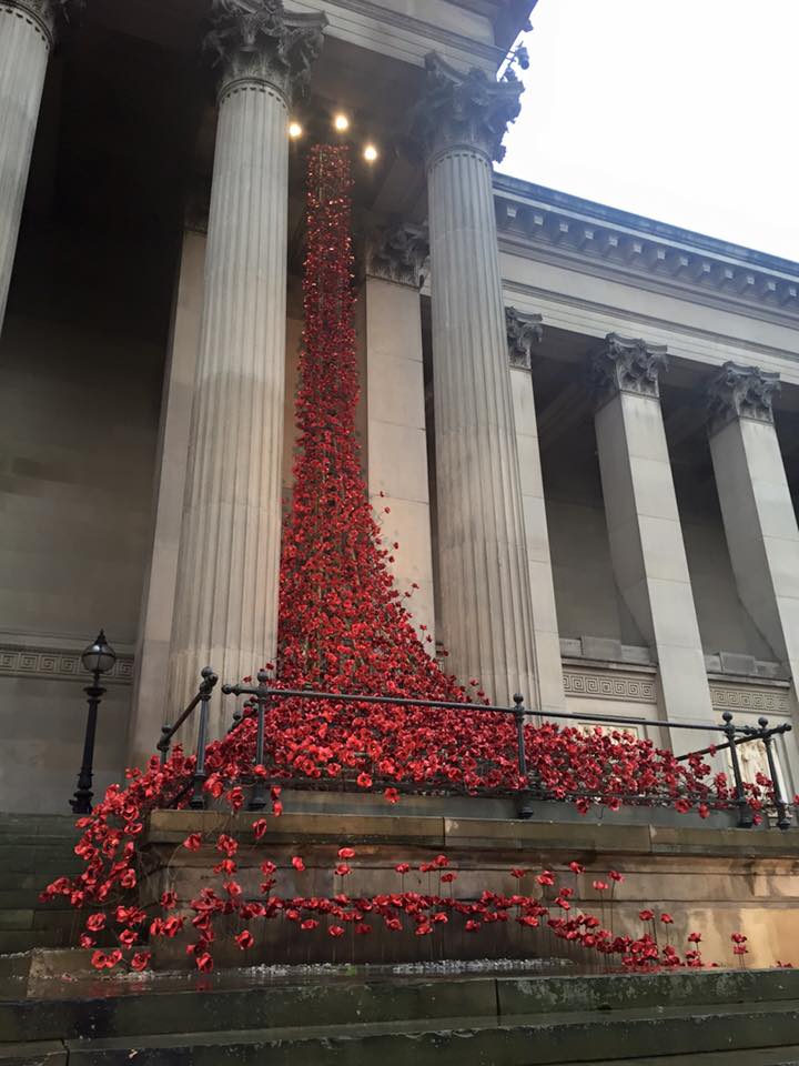 The Poppy exhibit in Liverpool