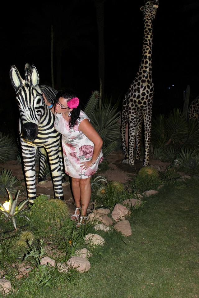 Quirky creatures in the resort's gardens