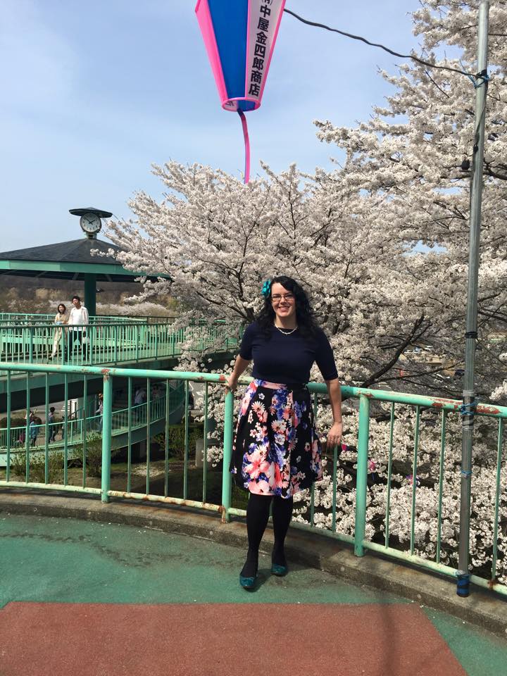 Enjoying the sakura in Nasushiobara